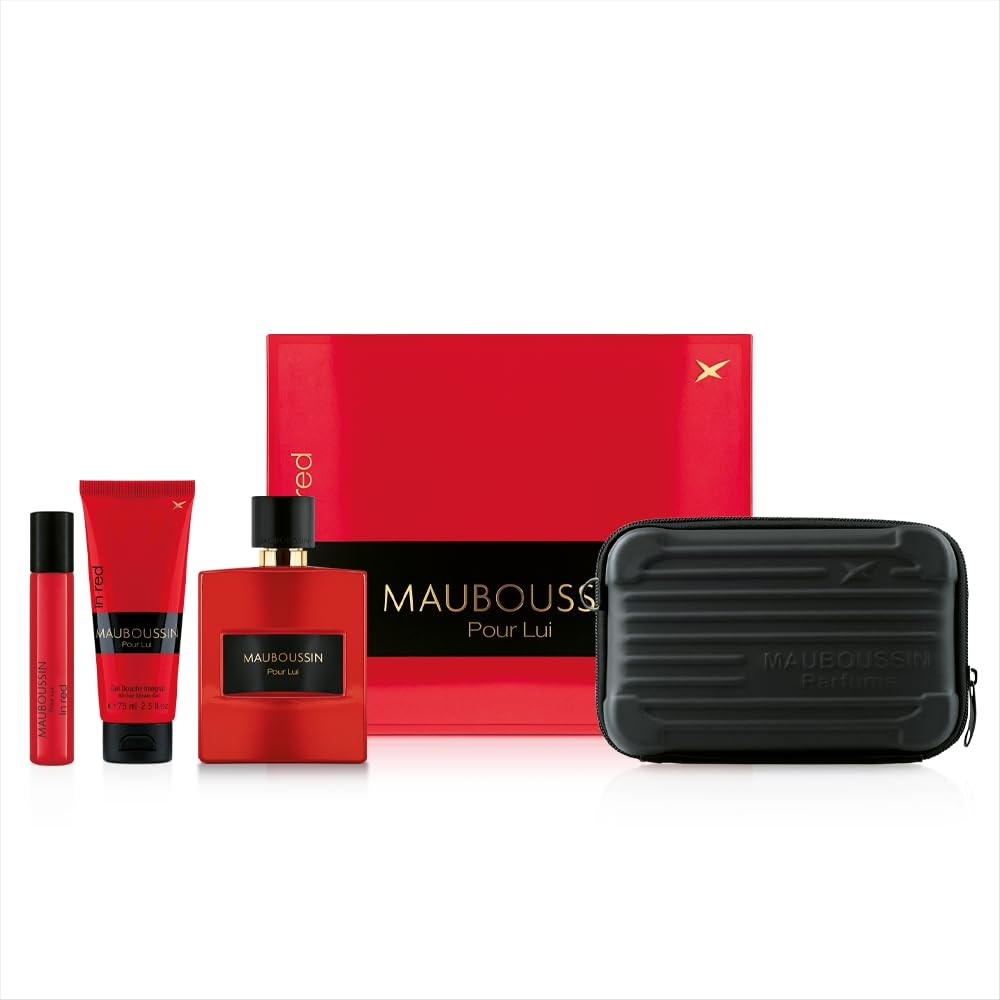 MAUBOUSSIN PRESTIGE SET IN RED EDP 100ml + SPRAY 20ml + BL 75ml