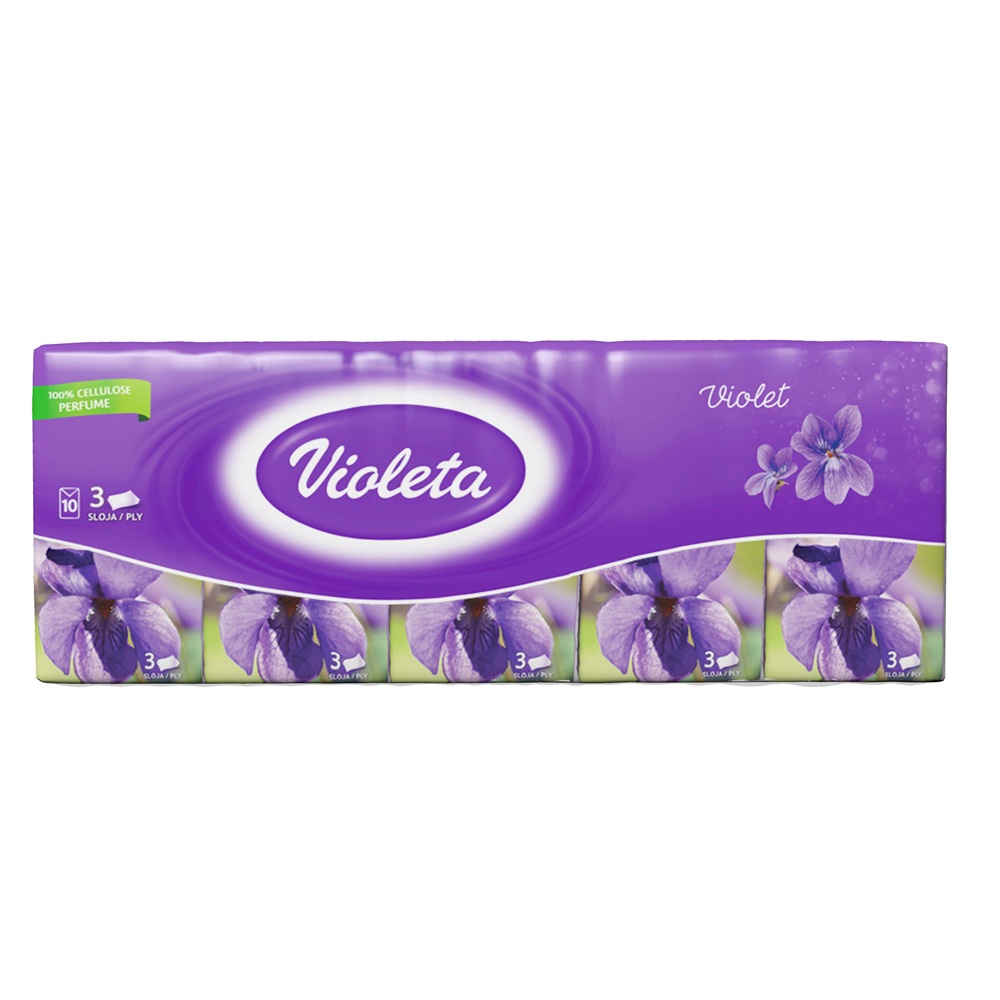 VIOLETA PAPIRNE MARAMICE 3SL 10/1LJUBICICA