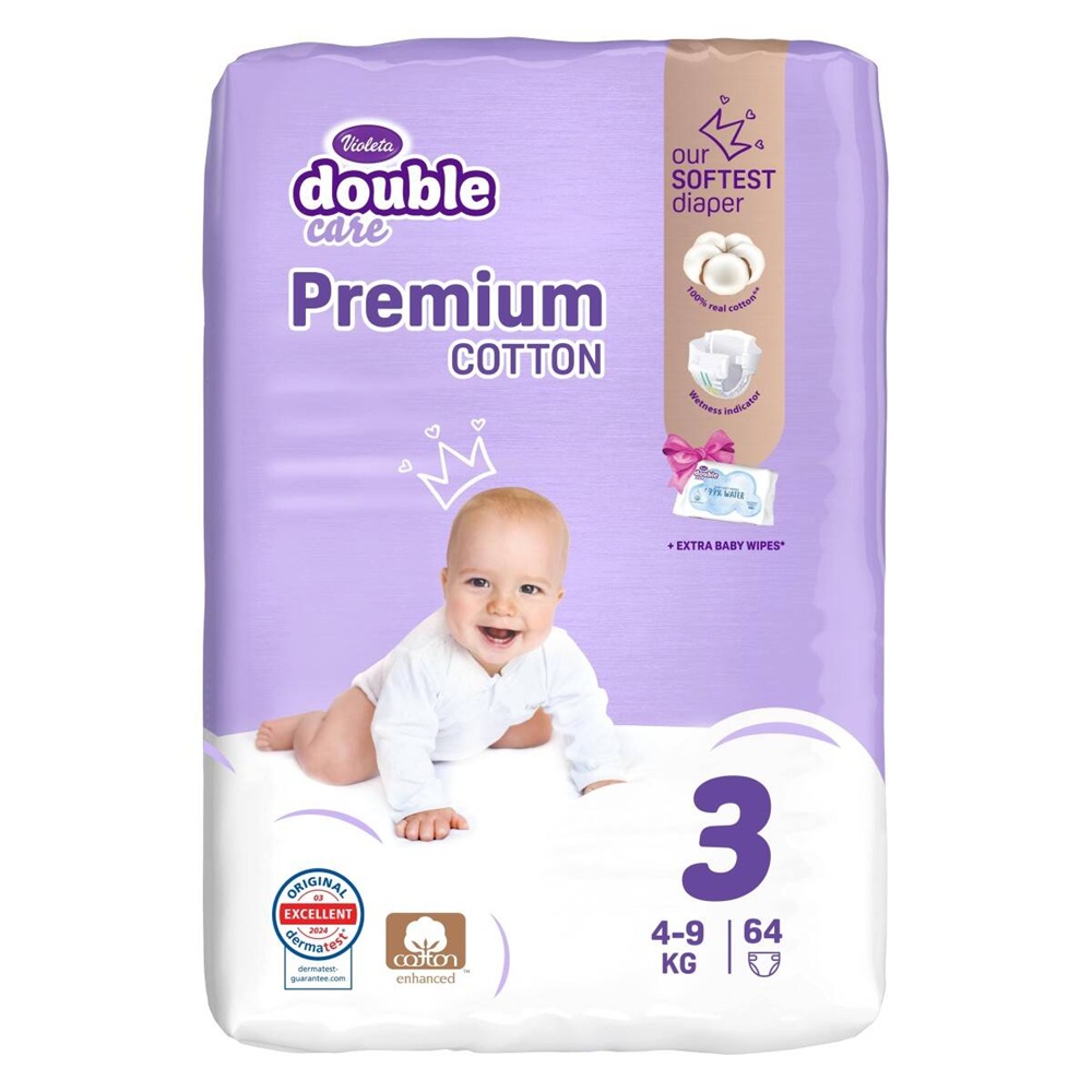 VIOLETA AD PREMIUM COTTON MIDI 3 64/1 - PELENE ZA BEBE