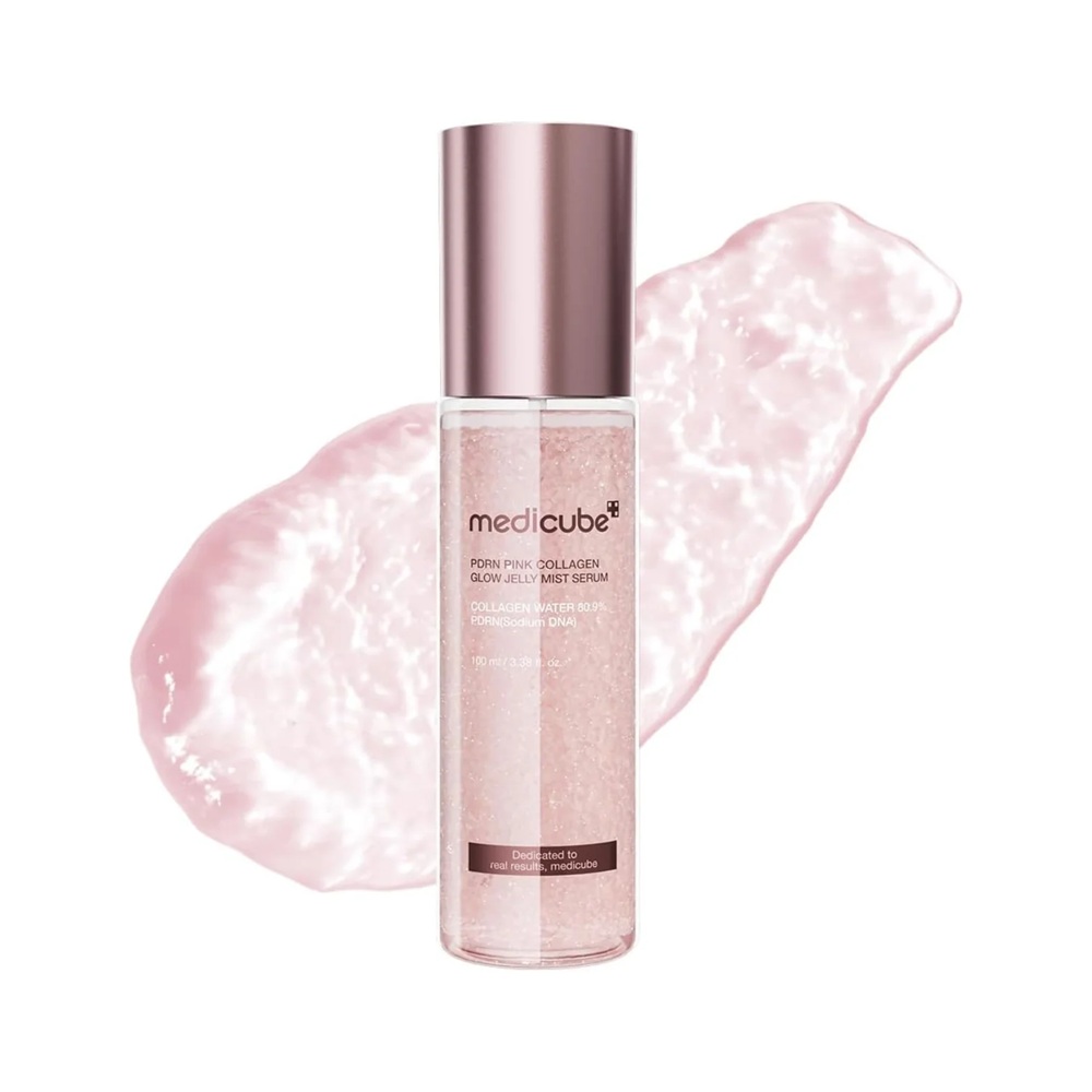 MEDICUBE PINK PDRN COLLAGEN GLOW JELLY MIST SERUM 100ML