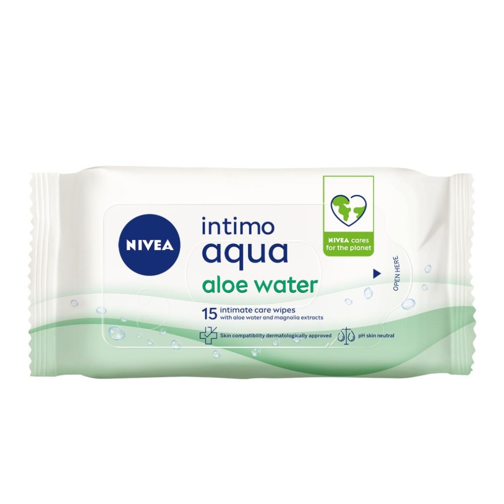 NIVEA ALOE WATER MARAMICE ZA INTIMNU NJEGU I HIGIJENU 15 PCS