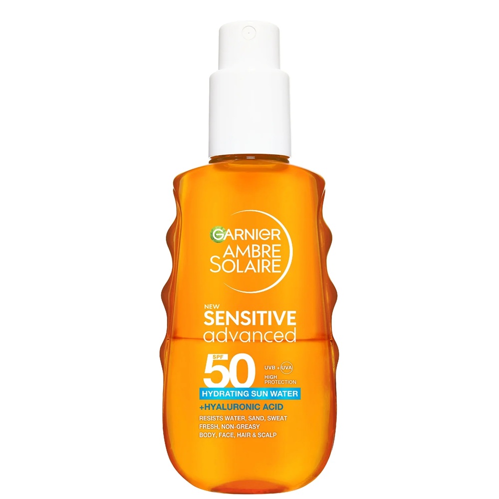 AMBRE SOLAIRE SENSITIVE ADVANCED HYDRATING SUN WATER SPF50 150ml