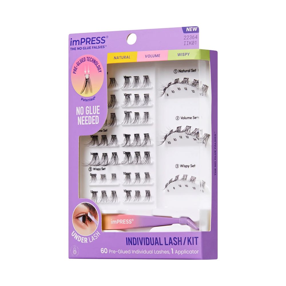 KISS VJEŠTAČKE TREPAVICE IMPRESS PRE-GLUED INDIVIDUAL LASH KIT 01
