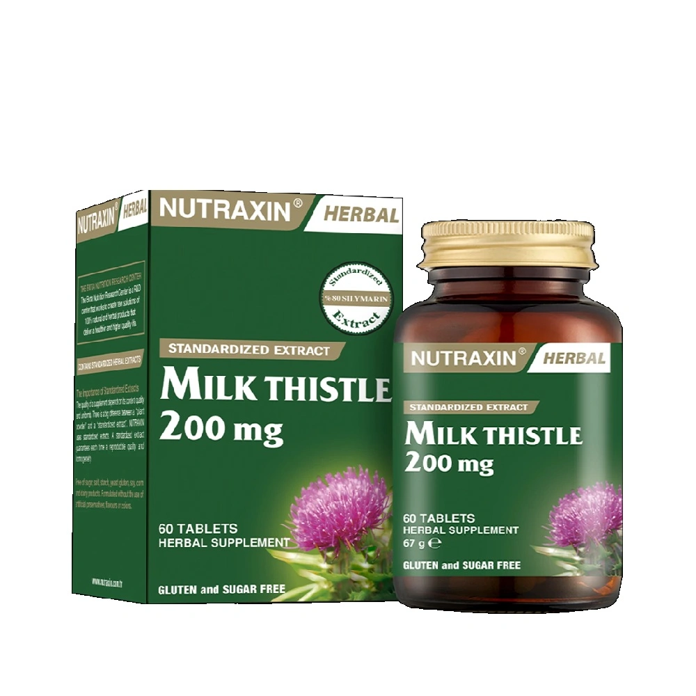 NUTRAXIN MILK THISTLE 200MG 60TBL