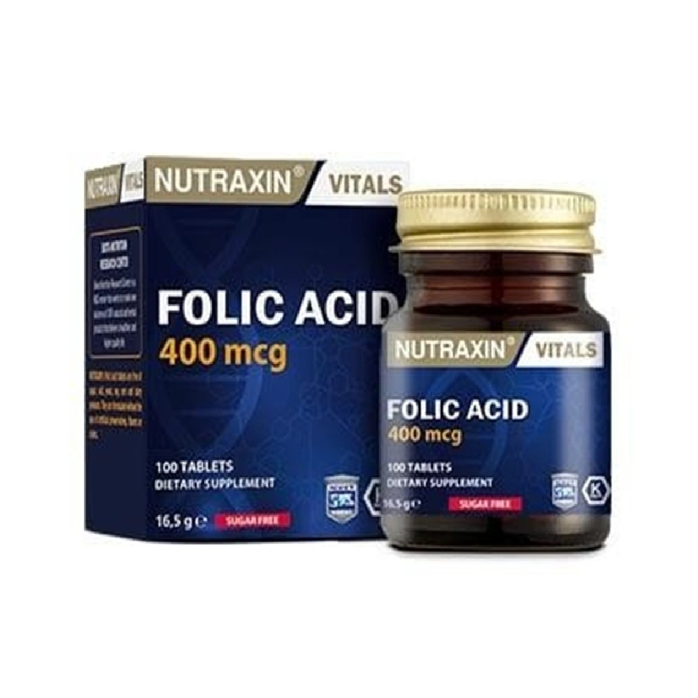 NUTRAXIN FOLIC ACID 400MCG 100 TABLETA