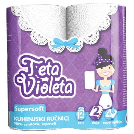 VIOLETA 2/1 2 SLOJA SUPER SOFT TETA VIOLETA UBRUSI