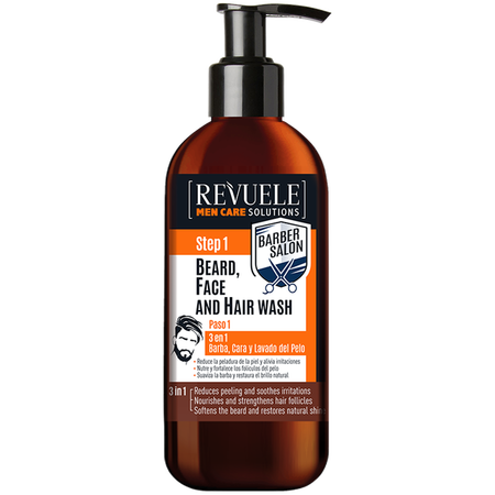 REVUELE MAN CARE BEARD,FACE AND HAIR WASH 3IN1 300ML
