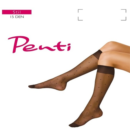 PENTI TRENDY STIL ŽENSKE DOKOLJENICE 15 DEN BLACK - TAČKICA