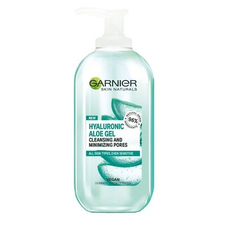 GARNIER HYALURONIC ALOE GEL FOR FACE CLEASING AND HYDRATING, FOR ALL SKIN TYPES 200Ml