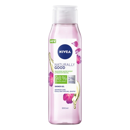 NIVEA NBC NATURALLY GOOD VODA DIVLJE RUZE & BIO ARGAN ULJE GEL ZA TUSIRANJE 300ML