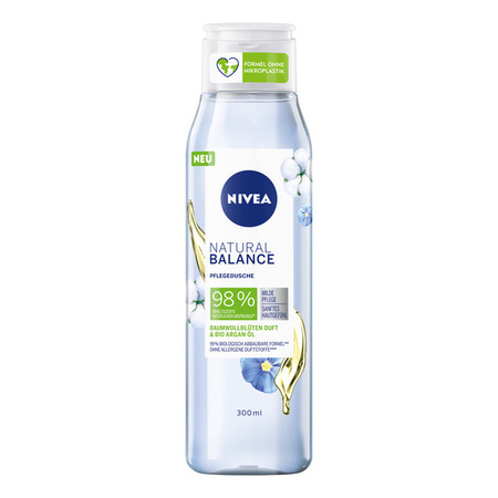 NIVEA NBC NATURALLY GOOD CVET PAMUKA & BIO ARGAN ULJE GEL ZA TUSIRANJE 300ML