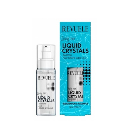 REVUELE LIVELY HAIR LIQUID CRYSTALS WITH BABASSU AND GRAPE SEED OILS 50ML