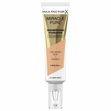 MAX FACTOR MIRACLE PURE 40 LIGHT IVORY - PUDER ZA LICE