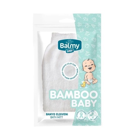 BALMY BAMBOO BABY BATH MITT