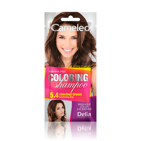 DELIA CAMELEO HAIR COLORING SHAMPOO - CHESTNUT BROWN 5.4 40ML