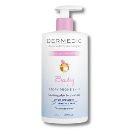 DERMEDIC LINUM BABY KREMASTI GEL ZA ČIŠĆENJE 500ML SA PUMPICOM