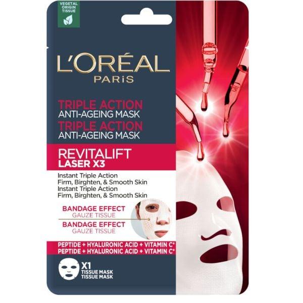 LOREAL REVITALIFT LASER X3 TRIPLE ACTION FACE CREAM-MASK 28G