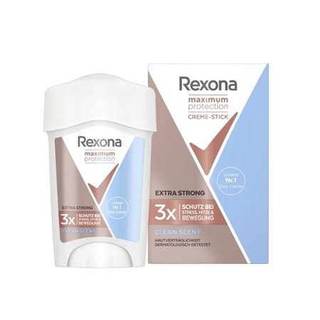 REXONA STICK MAX PRO CLEAN SCENT 45ML DEO WOMEN