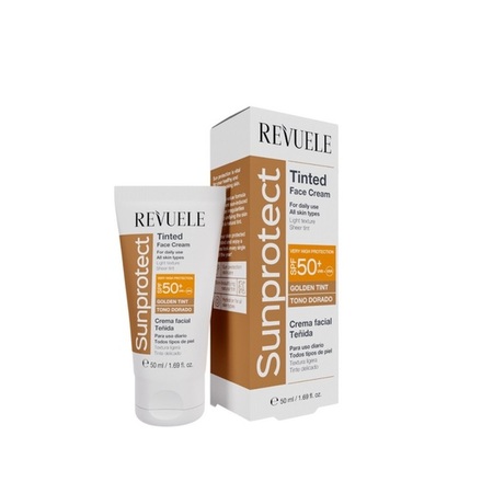 REVUELE SUNPROTECT GOLDEN TONIRANA KREMA ZA LICE SPF 50+ 50ml