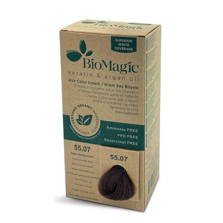 BIOMAGIC FARBA ZA KOSU 55/07 INTENSE CHOCOLATE BROWN