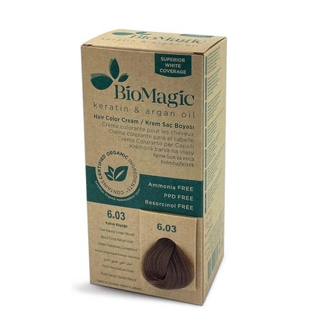 BIOMAGIC FARBA ZA KOSU 6/03 DARK NATURAL GOLDEN BLONDE