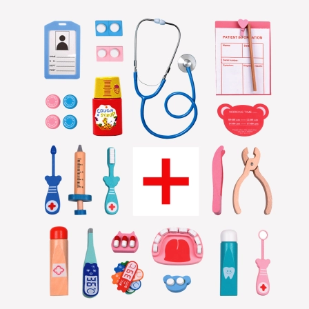 SOVA DRVENI DOKTOR SET 21PCS 332