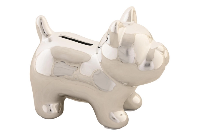 KASICA ZA NOVAC ITEM DOLOMITE 14X8X11,4 DOG SILVER HU-203361