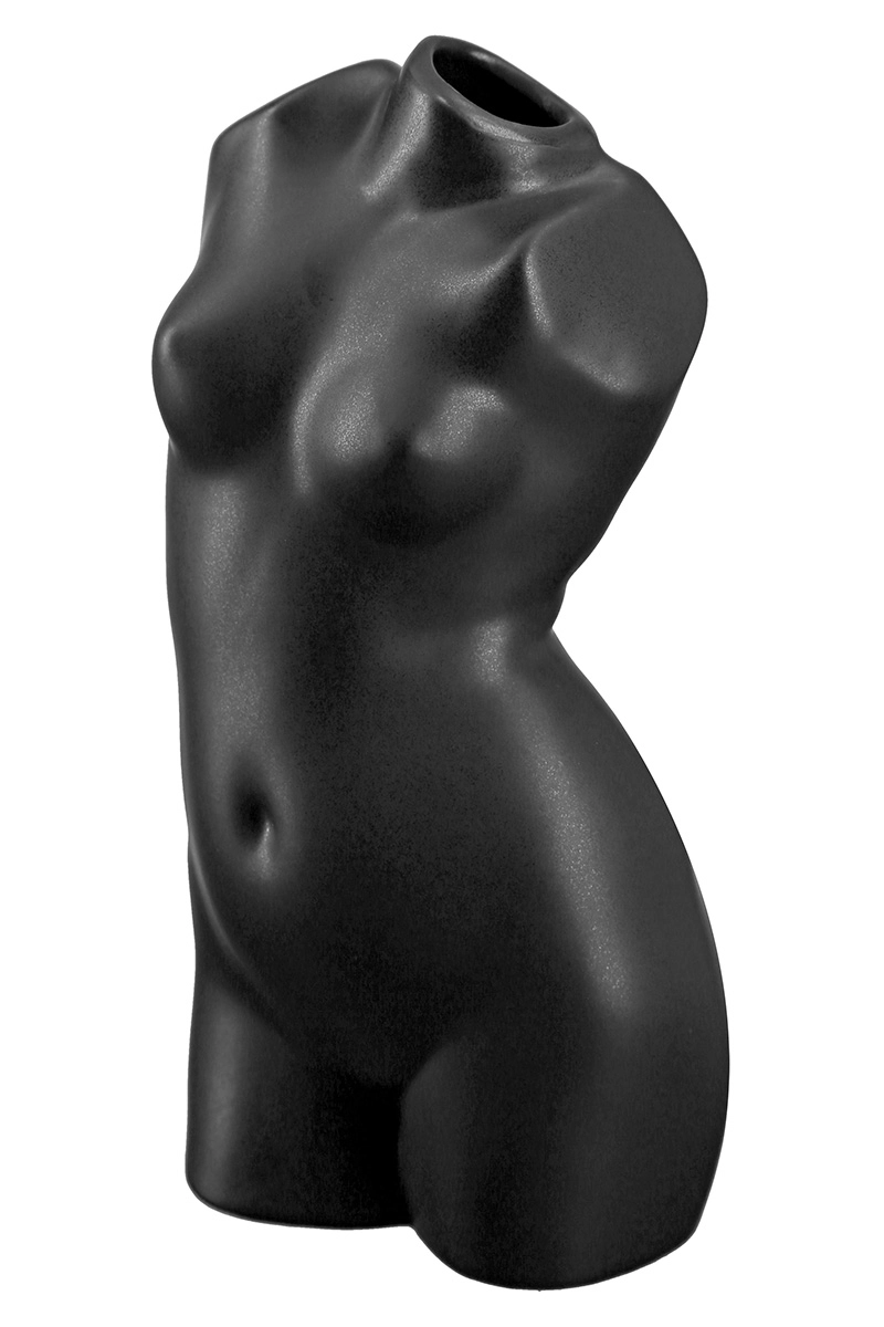 VAZA BLACK LADY GILDE 9X10,5X21 CM 47341