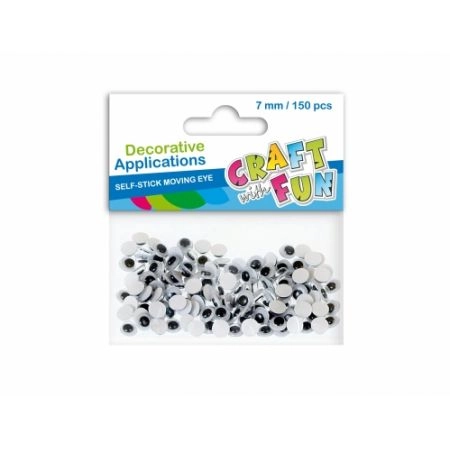 OČI DEKORATIVNE 7MM SAMOLEPLJIVE EURO-TRADE 383656 150/1