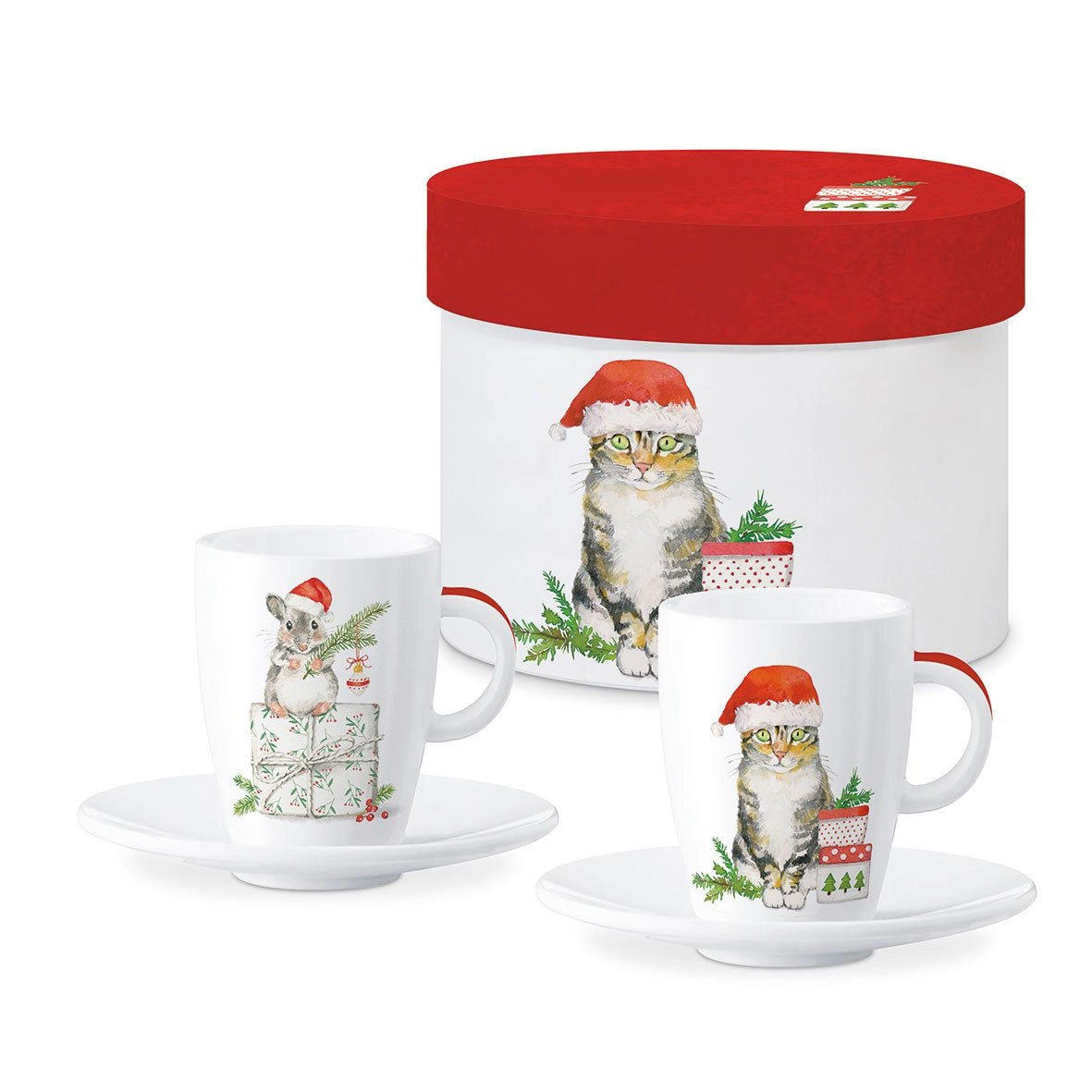 ŠOLJE ZA ESPRESO SET NOVOGODIŠNJE PPD FRIDOLIN & KITTY 362902850 2/1