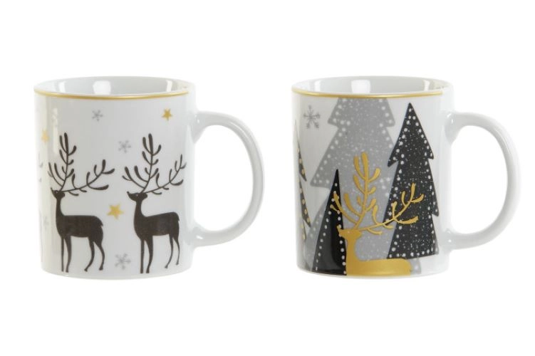 NOVOGODIŠNJA ŠOLJA ITEM 11X8X9,5 300ML REINDEERS 2 MOD NV-207037