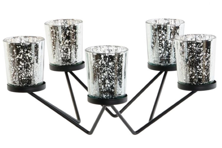 SVIJEĆNJAK ITEM 27X27X13,5 STAR SILVER NV-207073