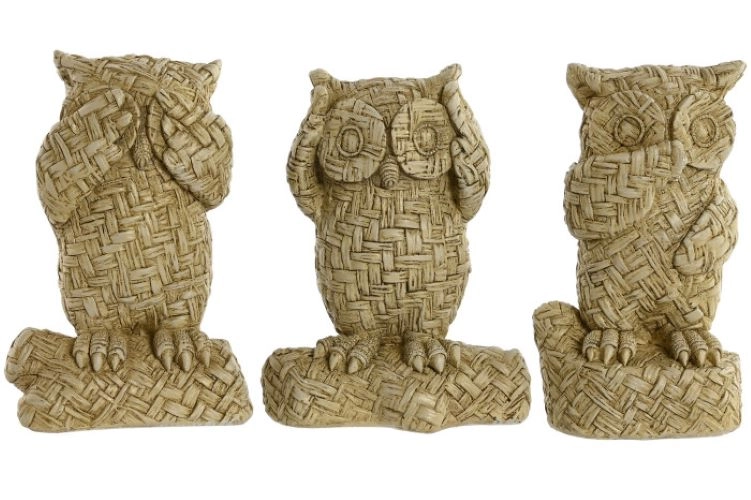 UKRASNA FIGURA ITEM 7X6X12 OWL 3 MOD FD-214474