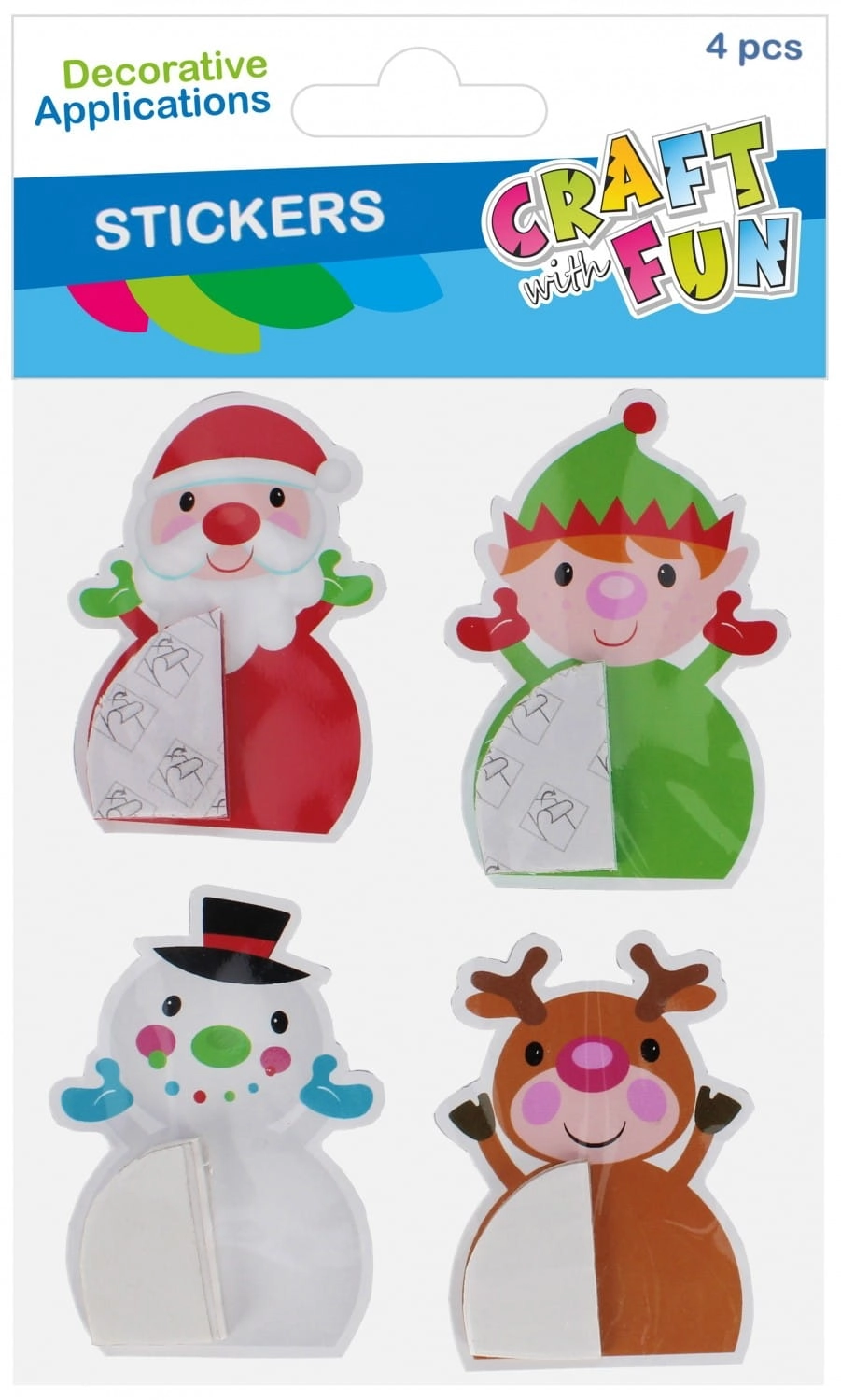 NOVOGODIŠNJI STIKERI EURO-TRADE MIX 4PCS 545833