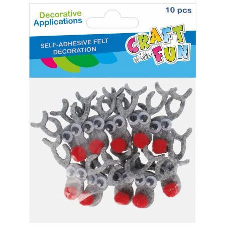 NOVOGODIŠNJI STIKERI EURO-TRADE JELENI 10PCS 545817