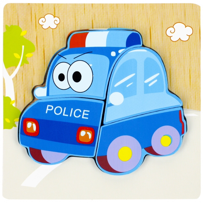 DRVENE PUZZLE EURO-TRADE POLICIJSKO AUTO 500637