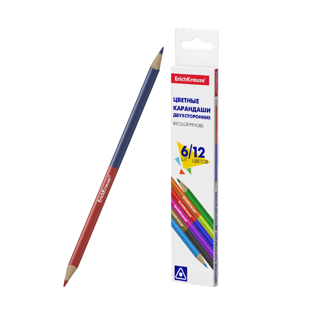 DRVENE BOJICE ERICHKRRAUSE DVOSTRANE TRIANGULAR 50530 6/1