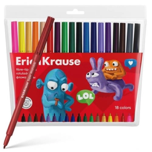 FLOMASTERI ERICHKRAUSE JOLLY FRIENDS SUPER WASHABLE 61832 18/1