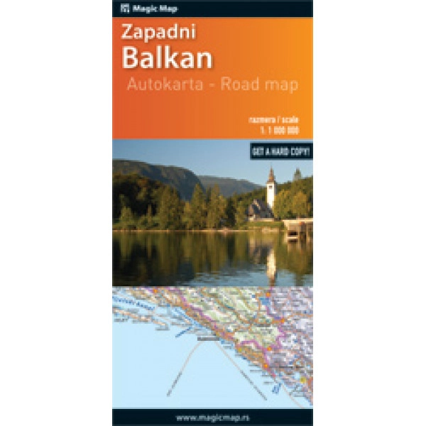 AUTO KARTA ZAPADNI BALKAN - MAGIC