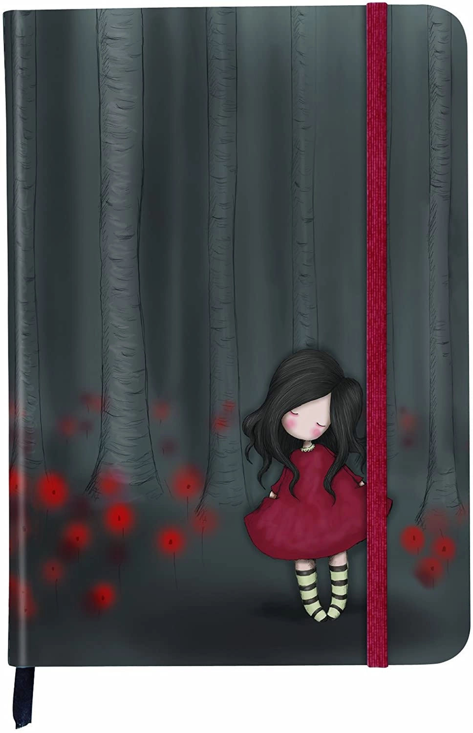 230EC06 GORJUS - HARDCOVER NOTEBOOK - POPPY WOOD