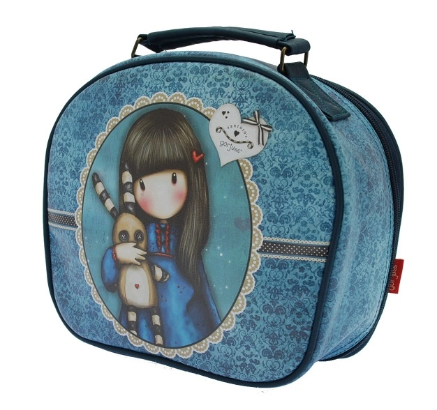 277GJ02 GORJUS - LARGE VANITY CASE -HUSH LITTLE BUNNY