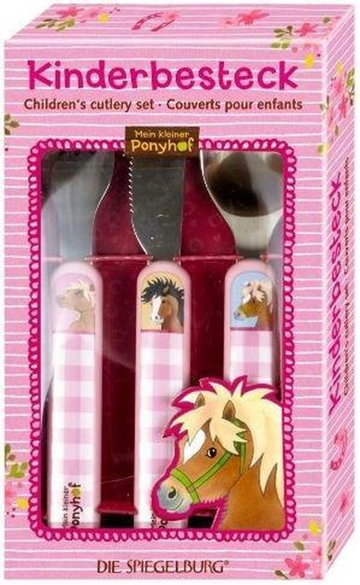 PRIBOR ZA JELO CHILDREN`S CUTLERY SET FOR PONY FRIENDS OUR PONY FARM 14392