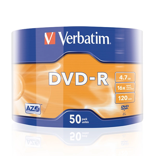 DVD-R 4.7GB 16X VERBATIM WW50 43788 1/50