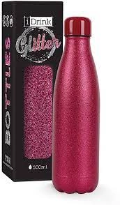 FLAŠA TERMOS 500ML TOTAL PINK GLITER ID0032
