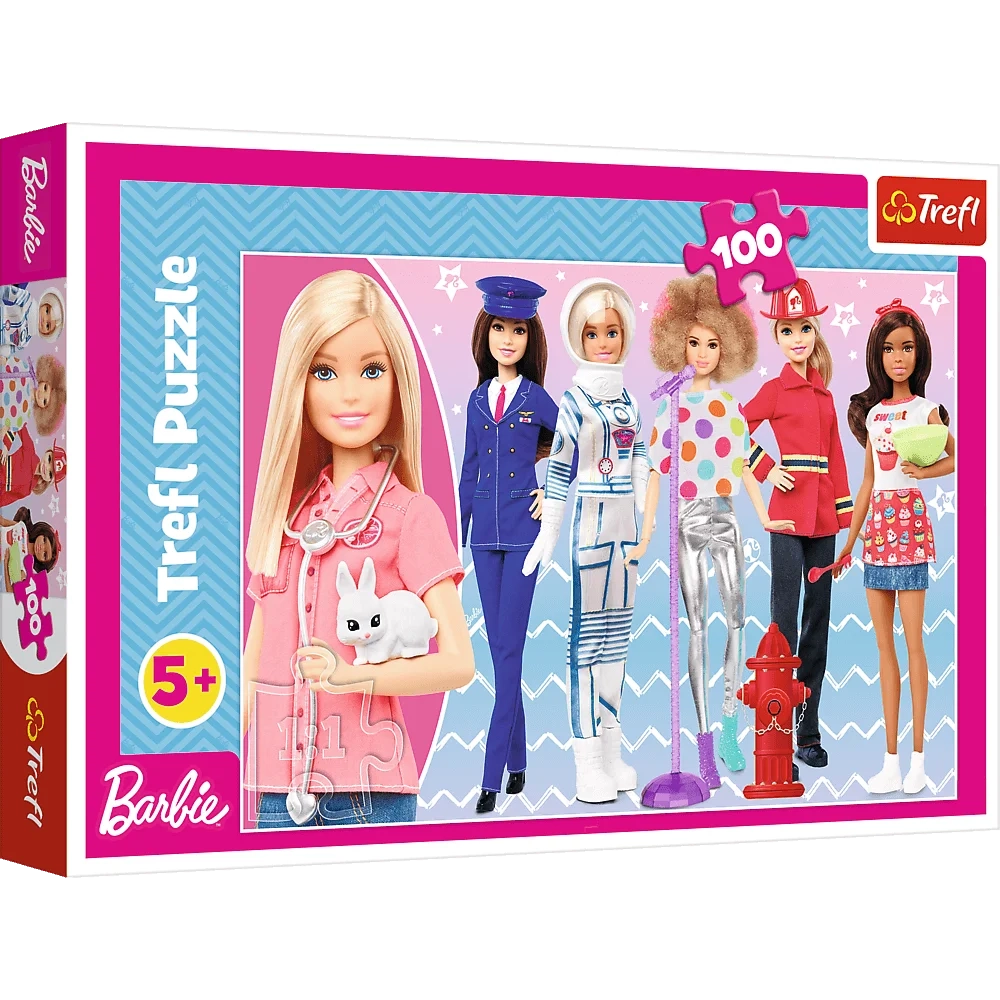 PUZZLE 100 TREFL MATTEL BARBIE 16385