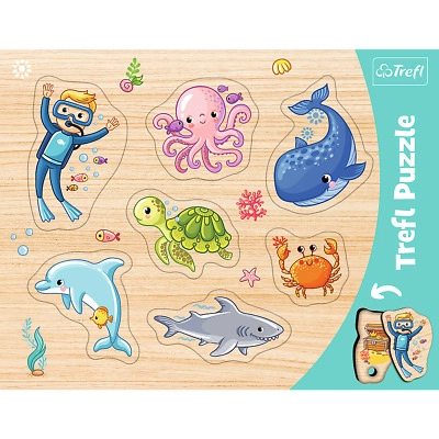 PUZZLE FRAME SHAPED TREFL UNDERWATER 31309