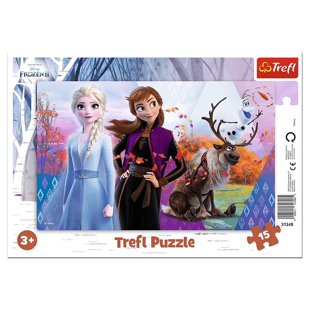 PUZZLE 15 FRAME TREFL ANNA AND ELSA 31348