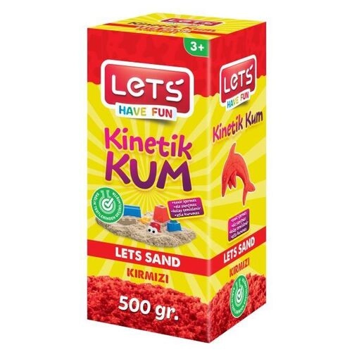 KINETIČKI PIJESAK 500G LETS CRVENI L-10182 (24)