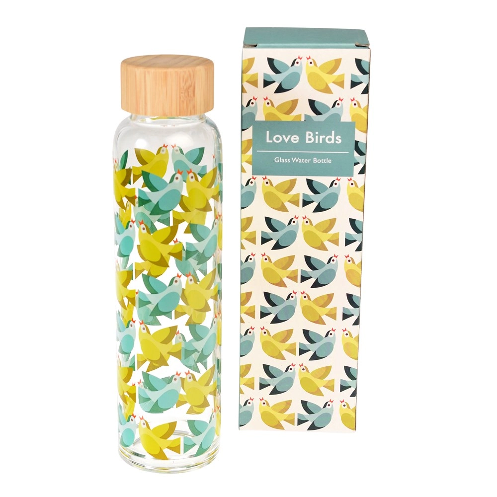 FLAŠA STAKLENA 420ML REX LOVE BIRDS GLASS 29130