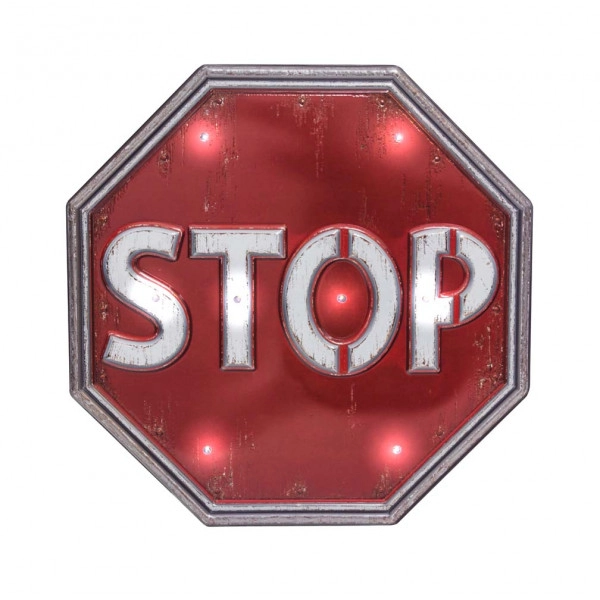 DEKOR ZIDNI BALVI STOP LED 31CM 26831